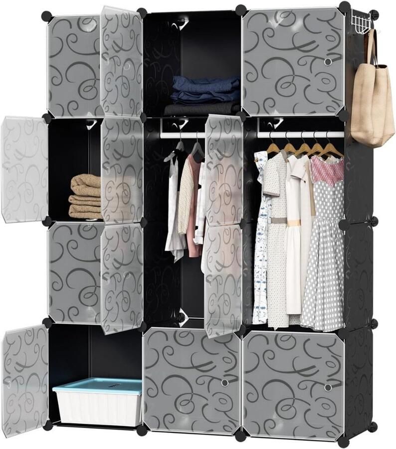 DailySupplies MRKK Dressing Kasten Kledingkast Kledingkasten Slaapkamer Organizer