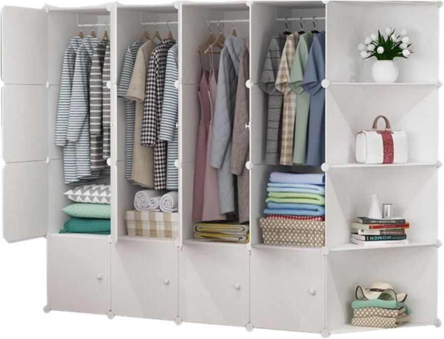 DailySupplies Dressing Kasten Kledingkast Kledingkasten Slaapkamer Organizer