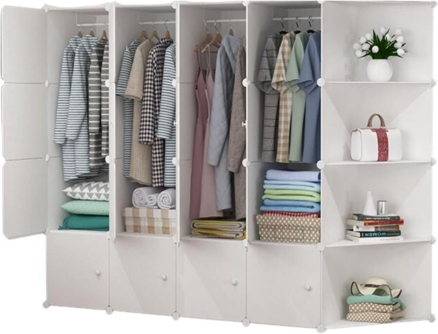 DailySupplies Dressing Kasten Kledingkast Kledingkasten Slaapkamer Organizer