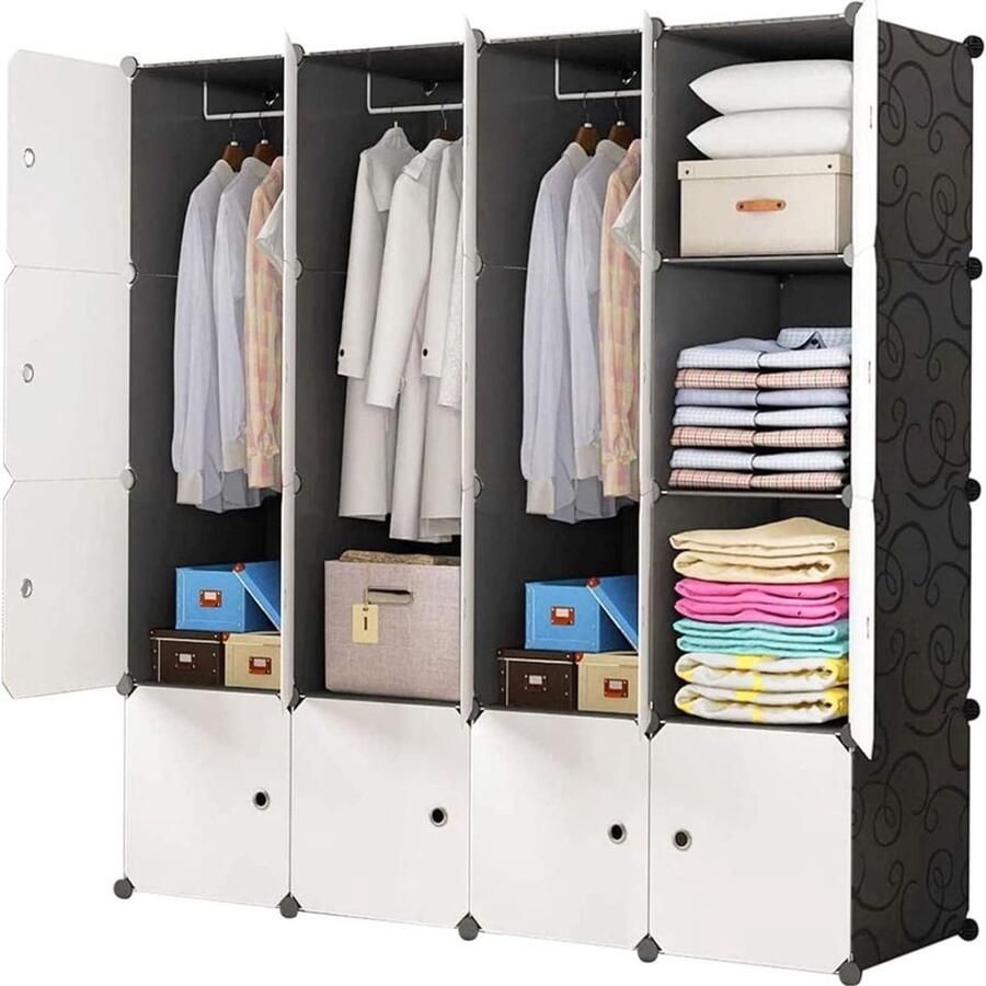 DailySupplies Dressing Kasten Kledingkast Kledingkasten Slaapkamer Organizer