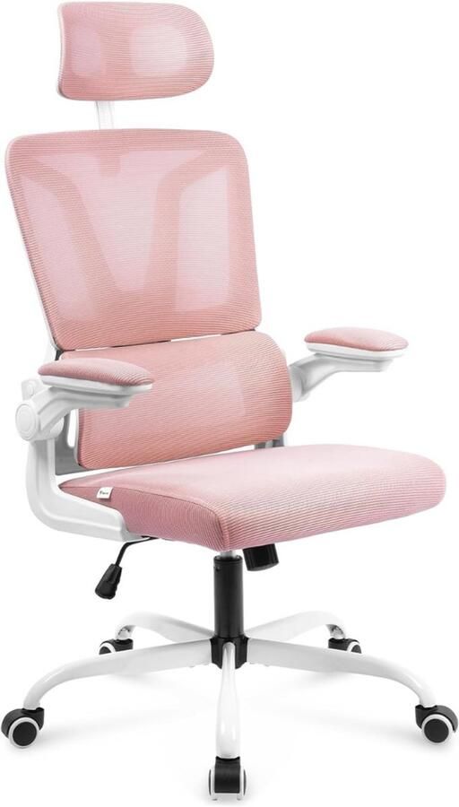 DailySupplies Ergonomische Bureaustoel Bureaustoelen voor Volwassenen en Kinderen Gaming Stoel Chair Roze
