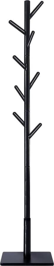 ApexArte Kapstok Staand Garderoberek Kledingrek Haken- Industrieel Zwart
