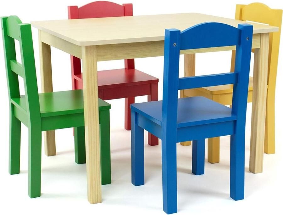 DailySupplies MRKK Kinderbureau Kindertafel voor Jongen en Meisje Tekentafel met Stoeltjes