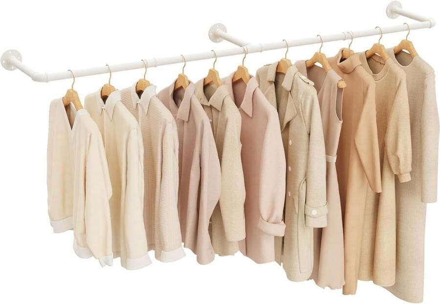 DailySupplies Kledingstangen voor aan de Muur Kledingrek Kledingroede