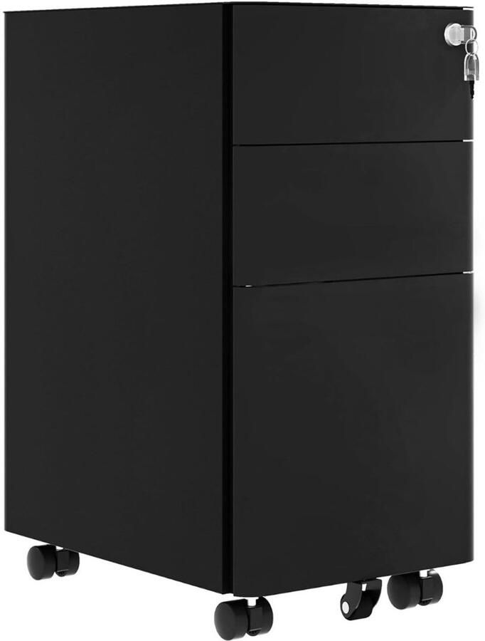 DailySupplies Ladenkastje Ladeblok Bureau Organizer Archiefkast Zwart