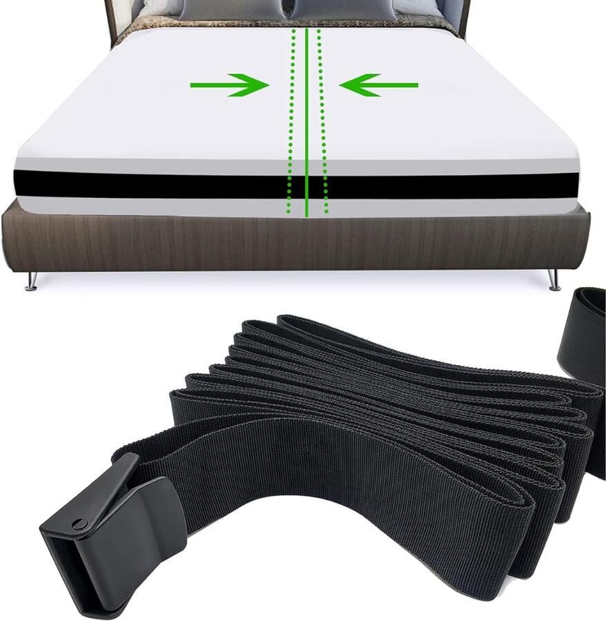 Goodivery Matrasbinder Verbindt Twee Matrassen Tot Een Groot Ligoppervlak Variabel Verstelbaar Matrasstop Beugel Dubbele Brug Bedbrug Matraswig Liefdesbrug