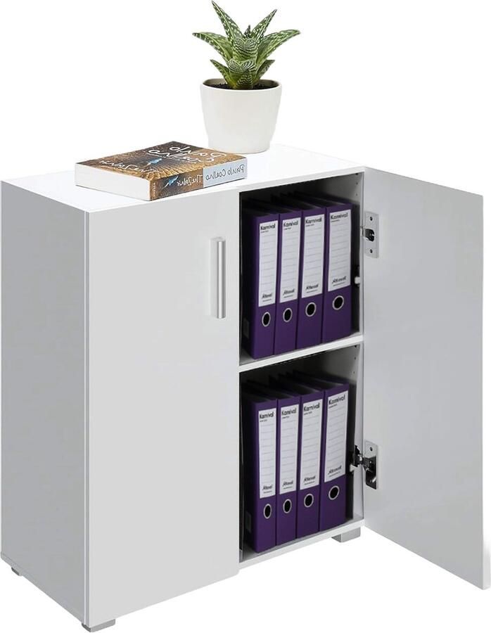 MKSS Opbergkasten Met Deuren Opbergkast Opbergkist voor Binnen en Buiten Wit