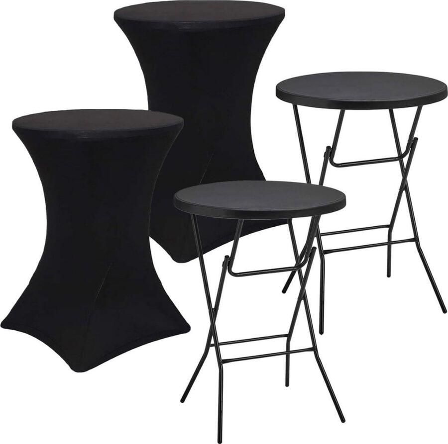 DailySupplies Staantafel Partytafel Inklapbaar Statafel Rond Stevig