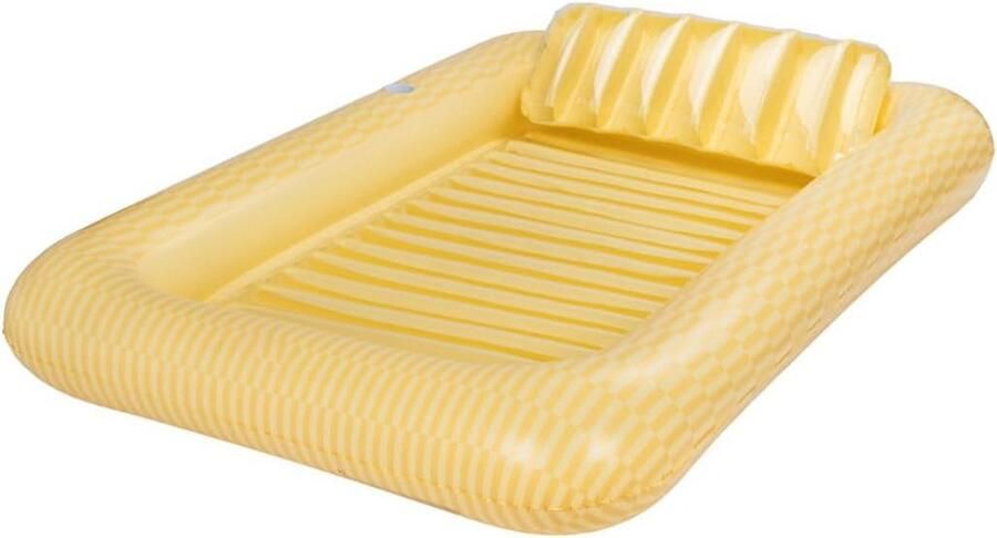 DailySupplies Tanning Pool Bed Luchtbed Zwembad Opblaasbaar Geel