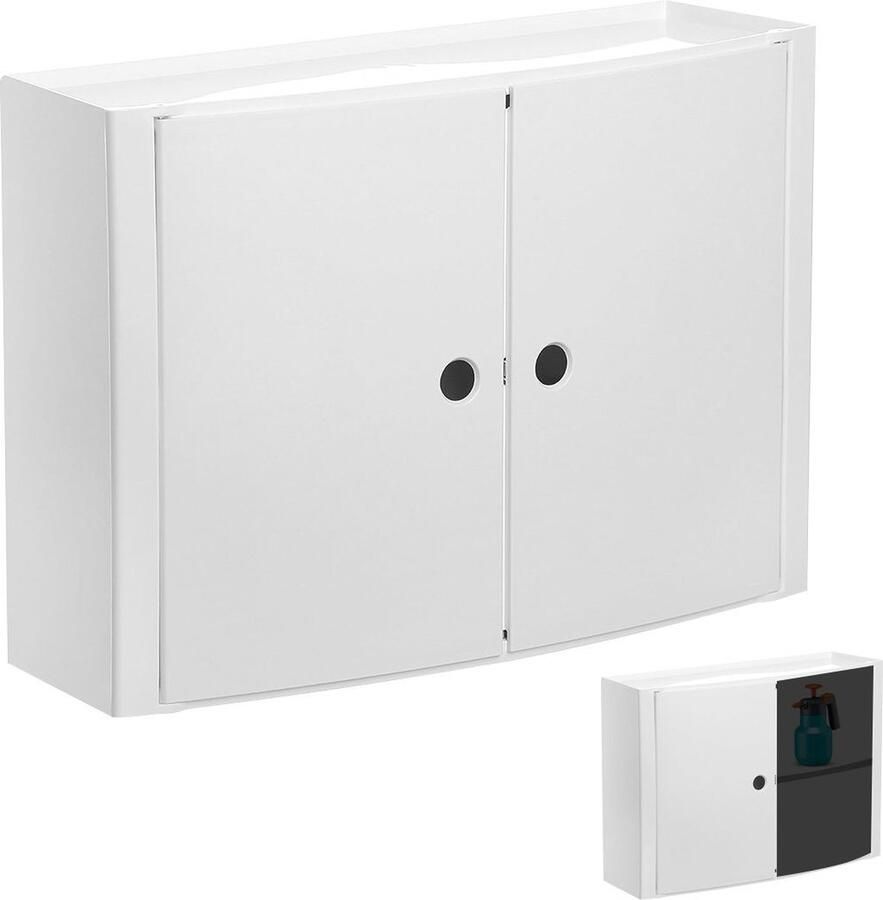 DailySupplies Tuinkast Kunststof Tuinkist Tuinkasten voor Buiten Tuinberging Wit