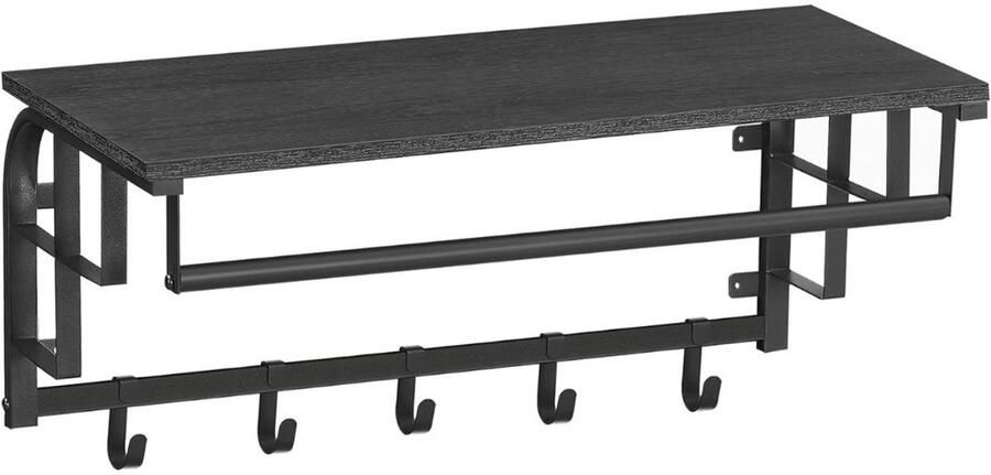 DailySupplies Wandkapstok met Hoedenplank Kapstok Wandplank