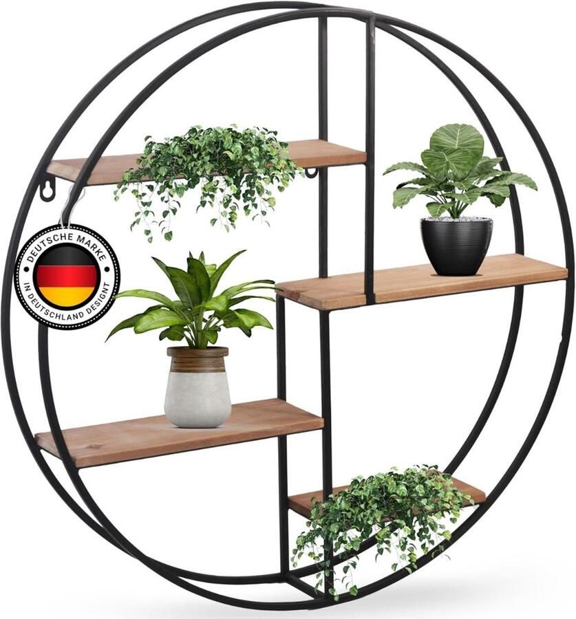 DailySupplies Wandrek Rond Plantensteun Wandplank