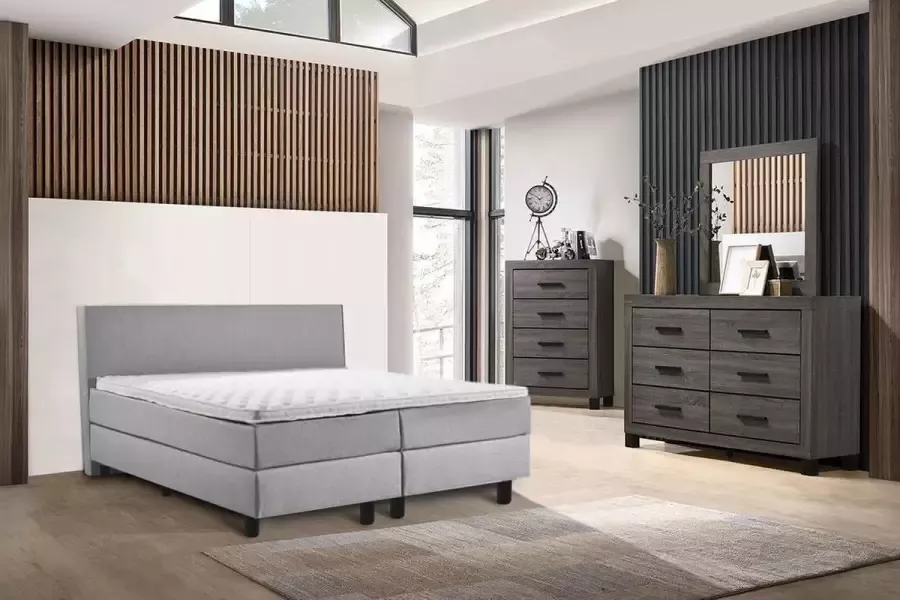 Daisy's Lifestyle Boxspring Daisy 140x210 Grijs