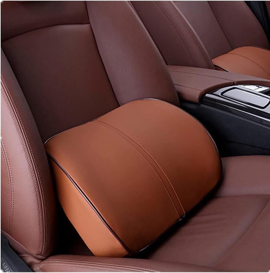 Daity Lendensteunkussen van traagschuim Midden- onderrugsteunkussen voor autostoelen bureaustoelen relaxfauteuils enz. (Kaki)