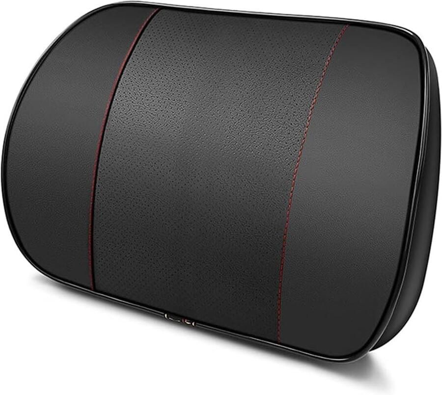 Daity Lendensteunkussen van traagschuim Ondersteuningskussen voor de midden- en onderrug Voor autostoelen bureaustoelen relaxfauteuils enz. (Stijl 2 (zwart))