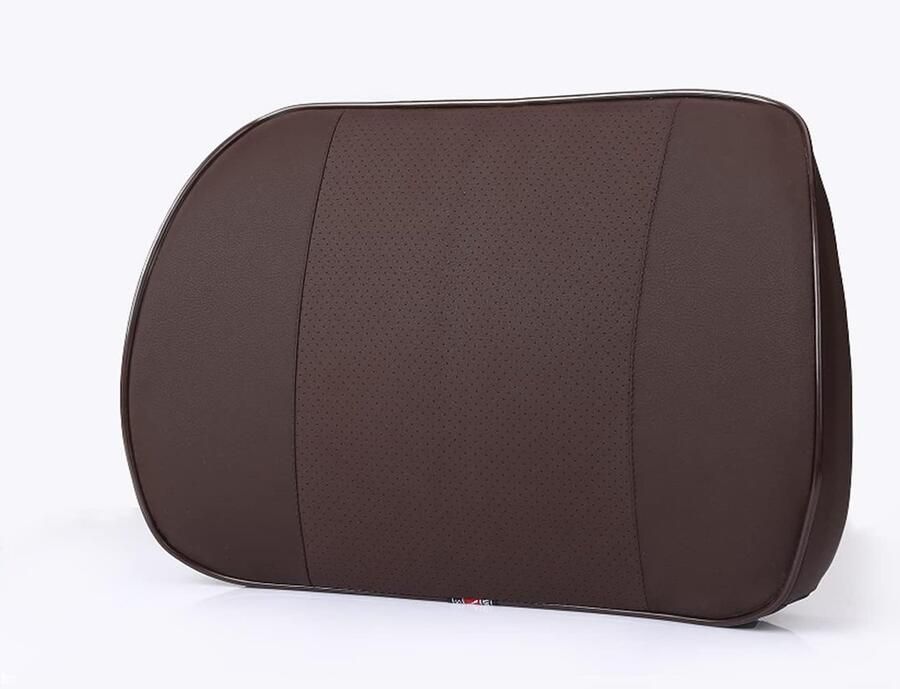 Daity Lendensteunkussen van traagschuim Ondersteuningskussen voor de midden- en onderrug Voor autostoelen bureaustoelen relaxfauteuils enz. (Stijl 2 (bruin))