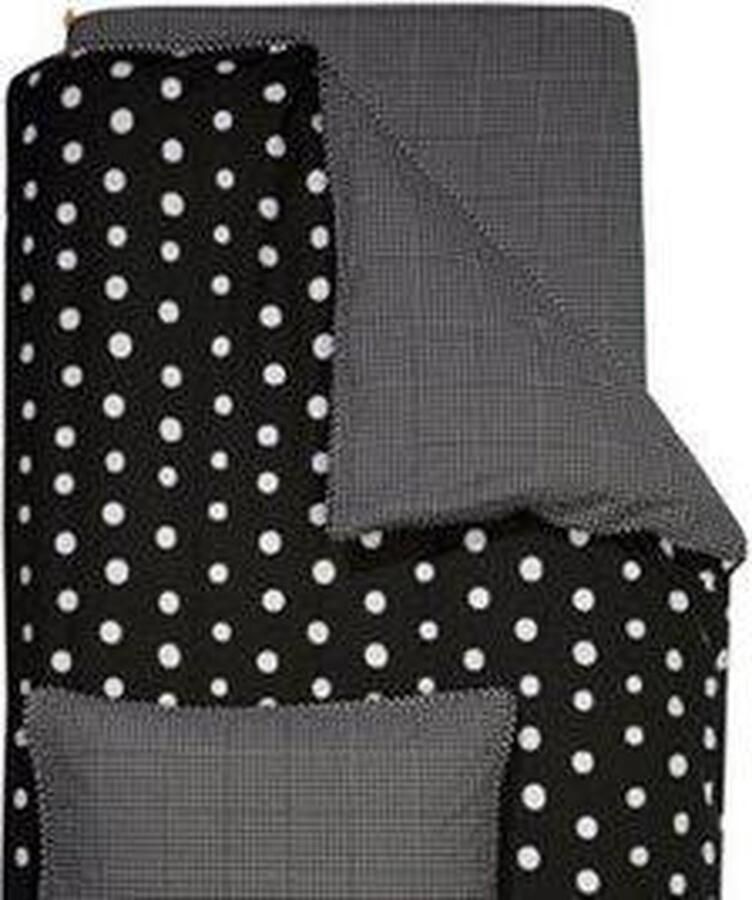 Damai Vichy Hoeslaken Ledikant 60x120 cm Black