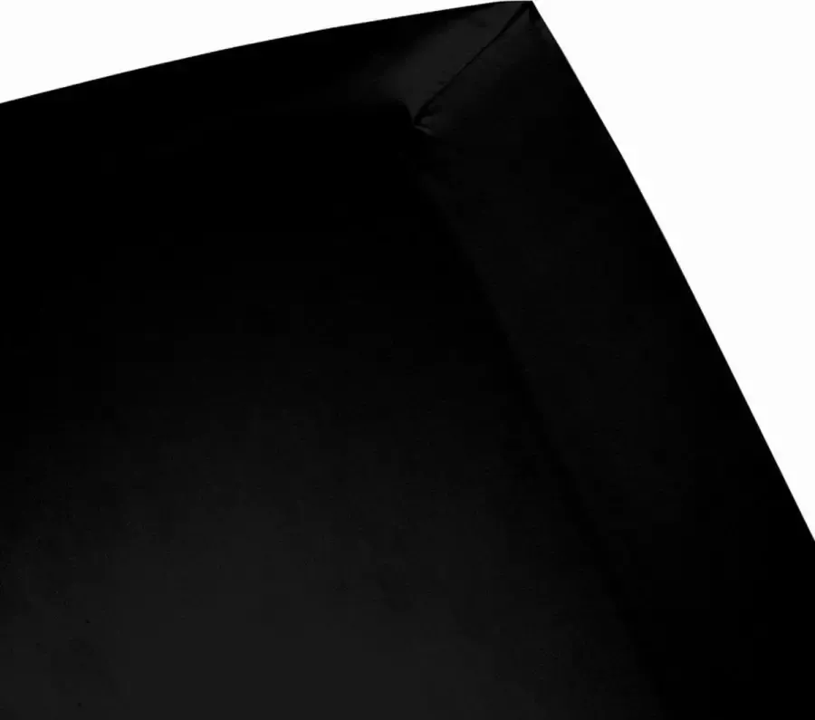 Damai Hoeslaken hoge hoek (tot 35 cm) Katoen 180 x 200 cm Black