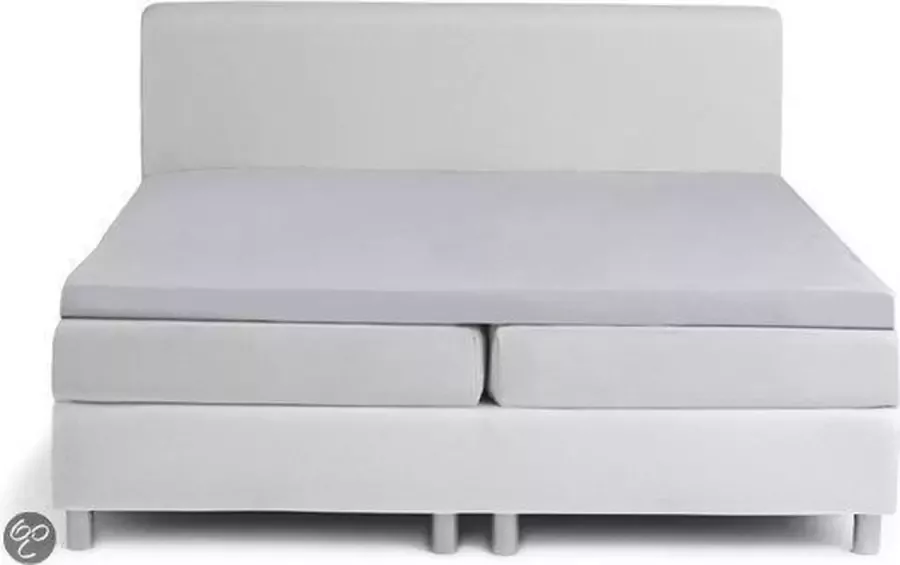 Damai Topcover katoen 180 x 210 (94) light grey Standaard (tot 8 cm) Nightkiss