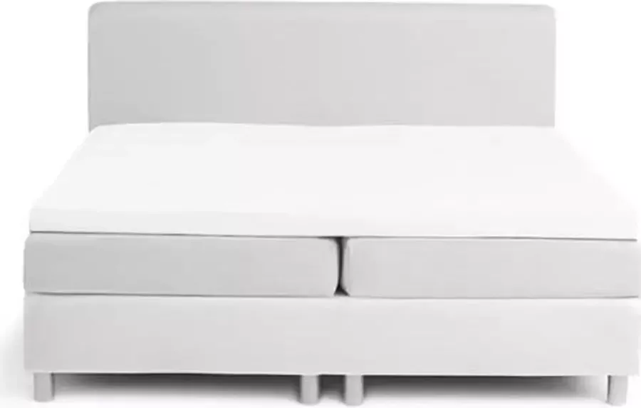 Damai Topcover katoen 160 x 200 (01) white Standaard (tot 8 cm) Nightkiss - Foto 1