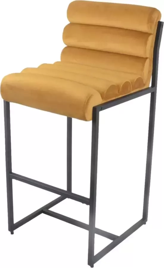 Damiware Barkruk designkruk industrieel 75 cm velvet Tony - Foto 3