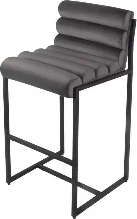 Damiware Barkruk designkruk industrieel 75 cm velvet Tony