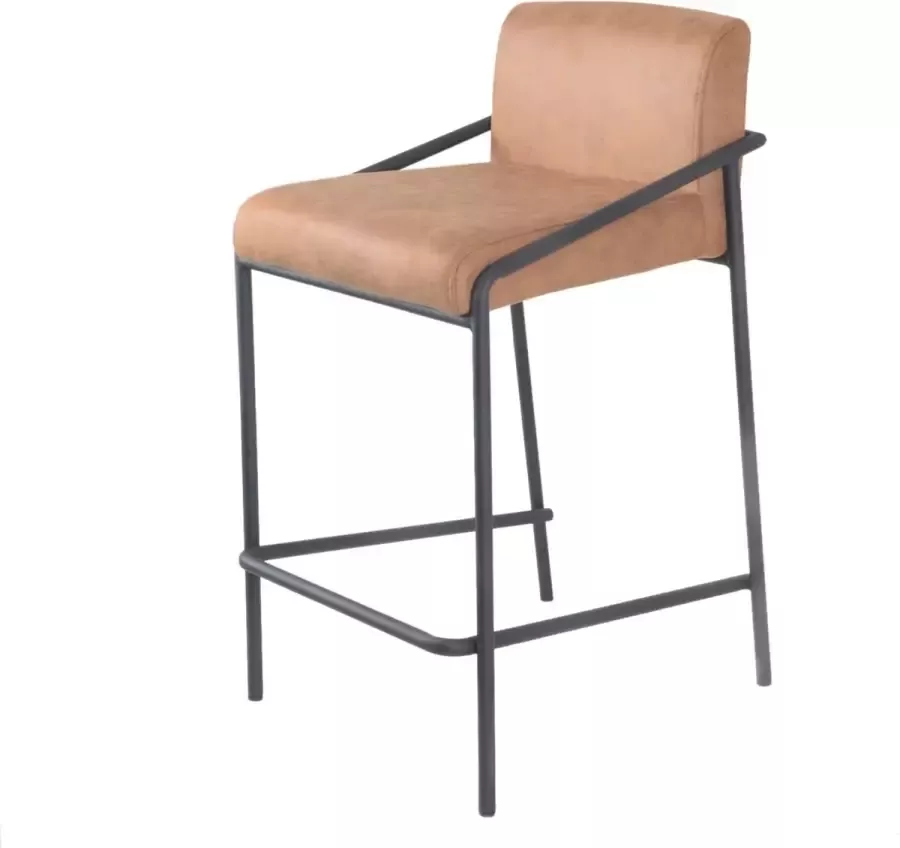 Damiware Barkruk metaal 65 cm Lederlook LEV