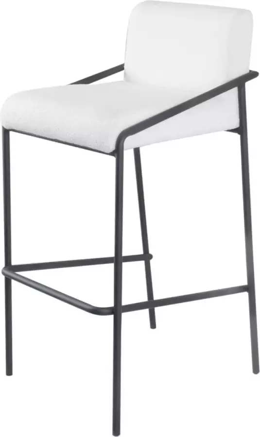 Damiware Barkruk metaal 75 cm teddystof LEV