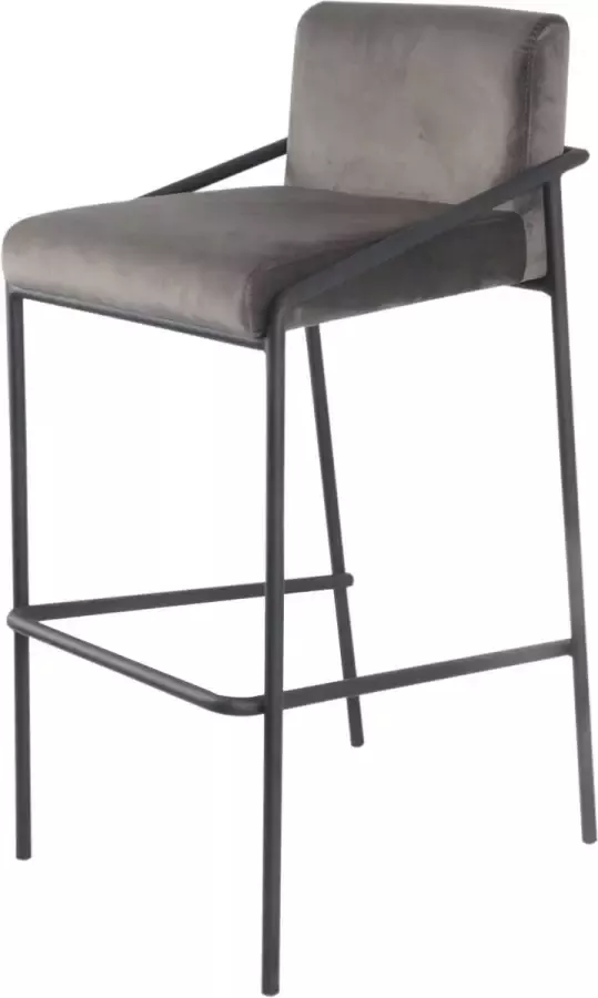 Damiware Barkruk velvet fluweel metaal 75 cm LEV