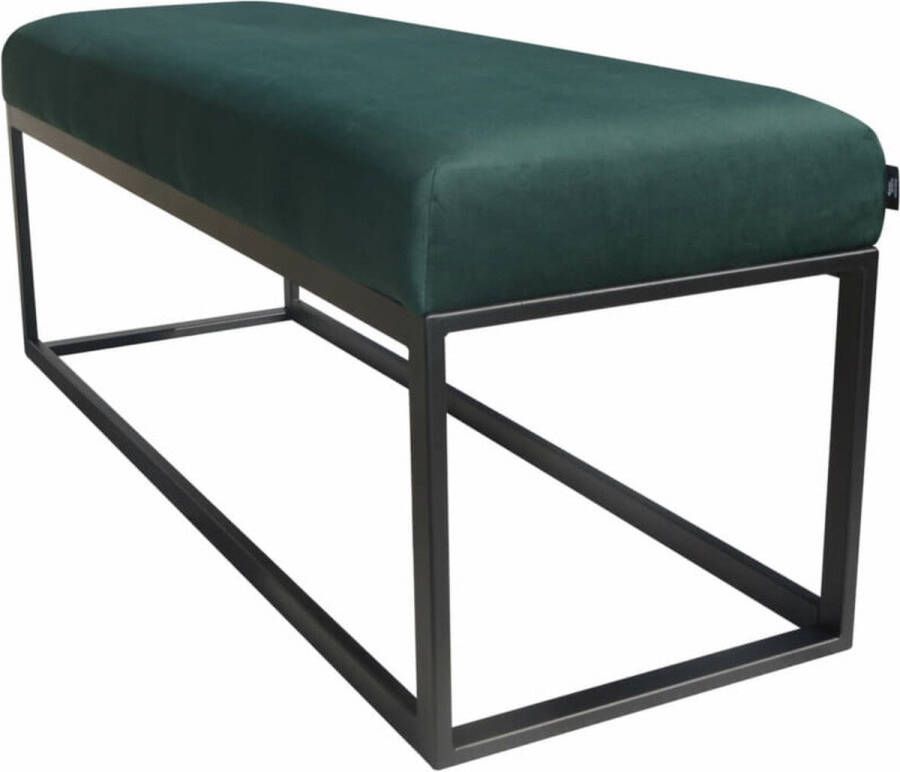 Damiware Couchy hocker bankje 121cm Velvet Donkergroen