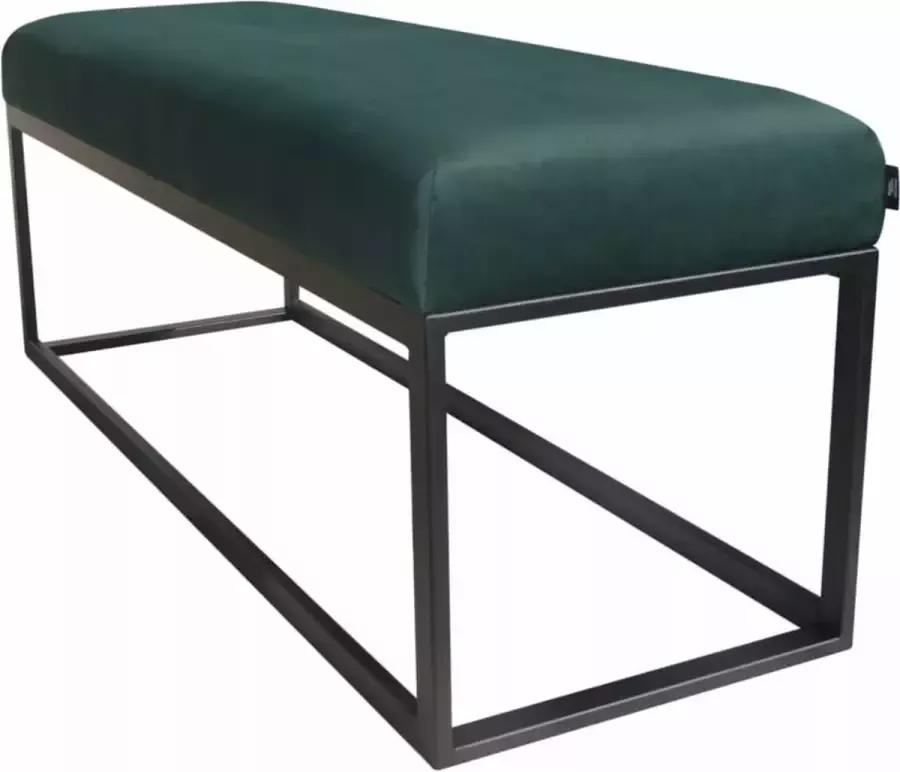 Damiware Couchy hocker bankje 121cm Velvet Donkergroen