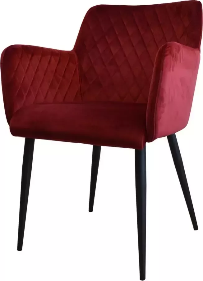 Damiware Eetkamerstoel velvet fluweel Rose