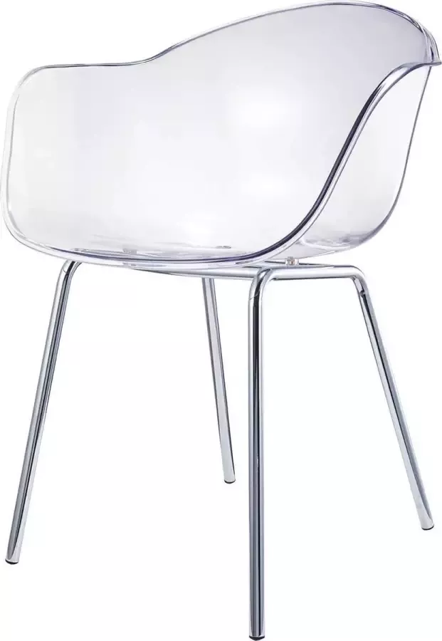 Damiware Eetkamerstoelen kunststof transparant set van 2 Romeo Spirit