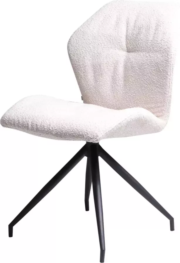 Damiware Eetkamerstoelen Velvet en Bouclé set van 2 Rocky - Foto 3