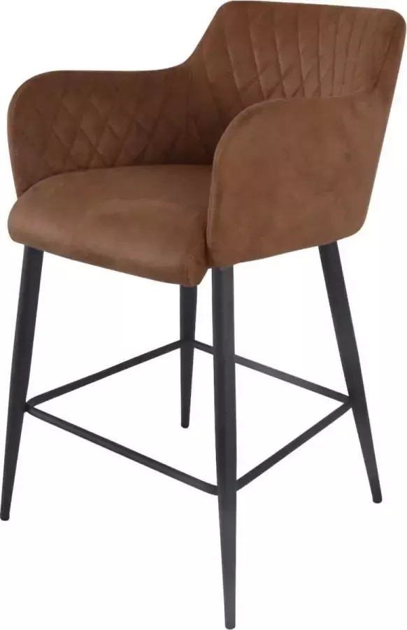 Damiware Rose Barkruk Cognac 65 cm hoog