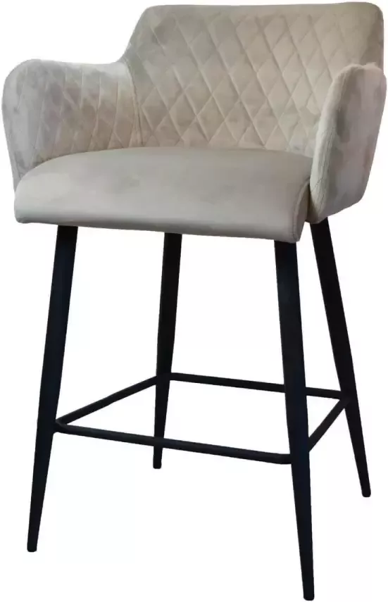 Damiware Rose Barkruk Velvet Taupe 65 cm hoog