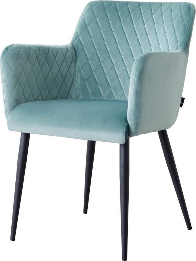 Damiware Rose eetkamerstoel Velvet Mintgroen