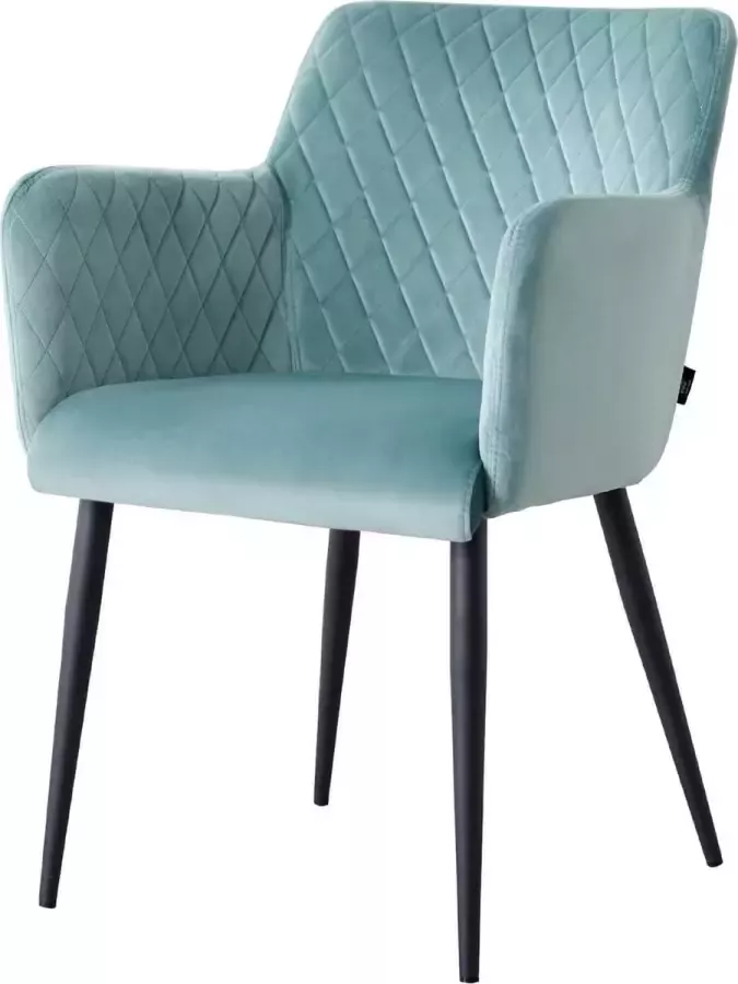 Damiware Rose eetkamerstoel Velvet Mintgroen