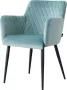 Damiware Rose eetkamerstoel Velvet Mintgroen - Thumbnail 1