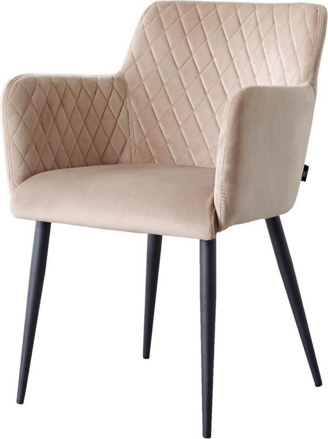 Damiware Rose Velvet eetkamerstoel Taupe