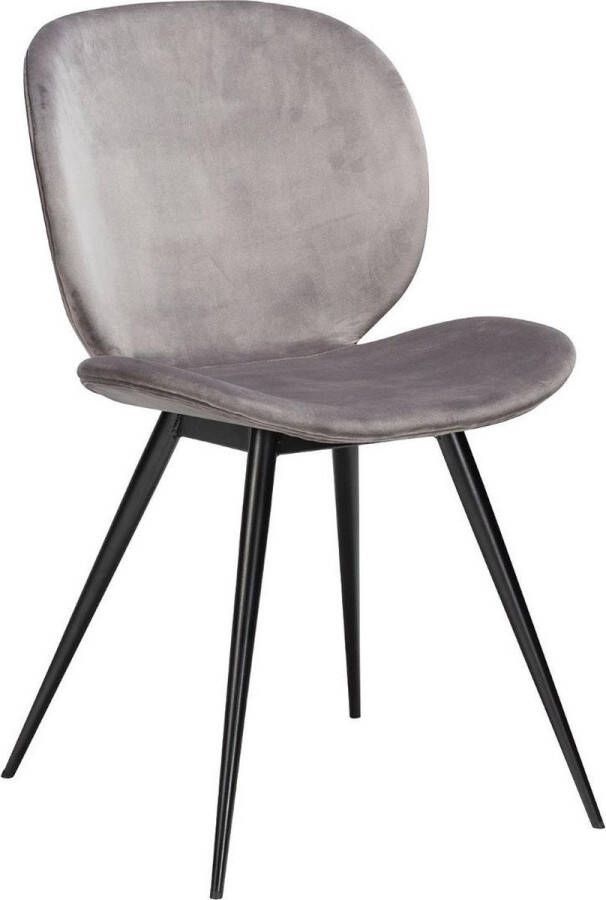 Danform Dan-Form eetkamerstoel cloud grijs velvet 85 x 50 x 56 (2 stuks)