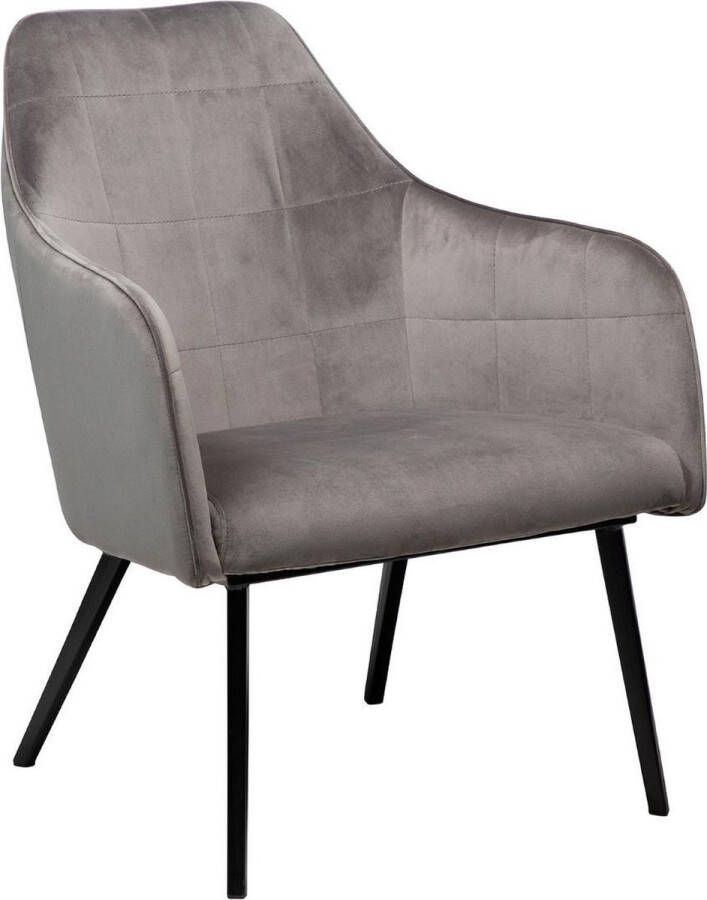 Dan-Form fauteuil embrace grijs velvet 83 x 68 x 77