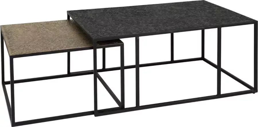 Davidi Design Chezelle Salontafel Set Brons Zwart