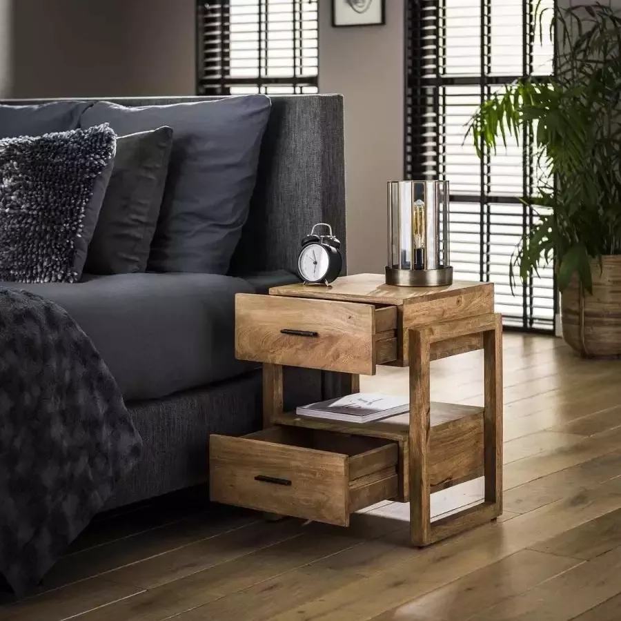 Davidi Design Gobi Nachtkastje Twee Lades