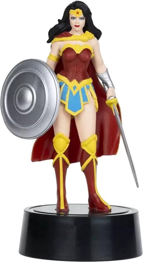 DC Comics LED-figuur Wonder Woman Ingebouwde lamp met logo Wonder Woman actiefiguur PVC Statue Princess Diana Verzamelfiguur 11 cm