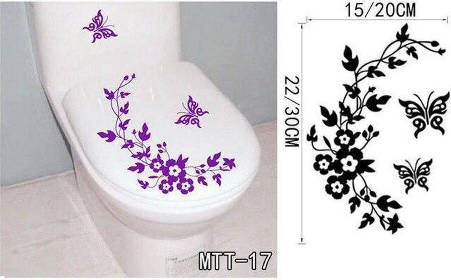 DCCD 3D Sticker Decoratie Mooie badkamer Wc-stickers Stoel Teken Herinnering Citaat Woord Belettering Art PVC Washroom Stickers Home Decor MTT24 Small