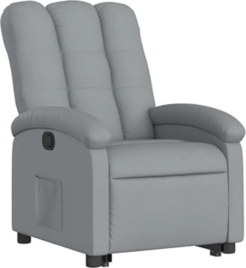 DD Sta Op Stoel Elektrisch Relaxfauteuil Verstelbaar Relaxstoel Elektrisch Armstoel voor Ouderen Elektrische Sta-op Hulpstoel 70x93x101cm Lichtgrijs