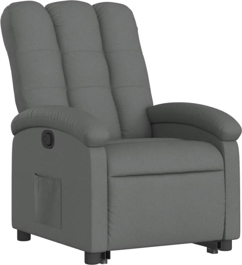 DD Sta Op Stoel Elektrisch Relaxfauteuil Verstelbaar Relaxstoel Elektrisch Armstoel voor Ouderen Elektrische Sta-op Hulpstoel 70x93x101cm Donkergrijs