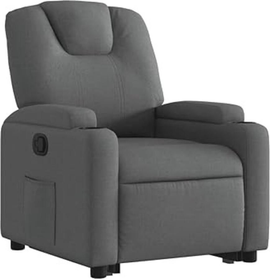 DD Sta Op Stoel Elektrisch Relaxfauteuil Verstelbaar Relaxstoel Elektrisch Sta-Op Stoel Fauteuil voor Ouderen 74x88x97cm Donkergrijs