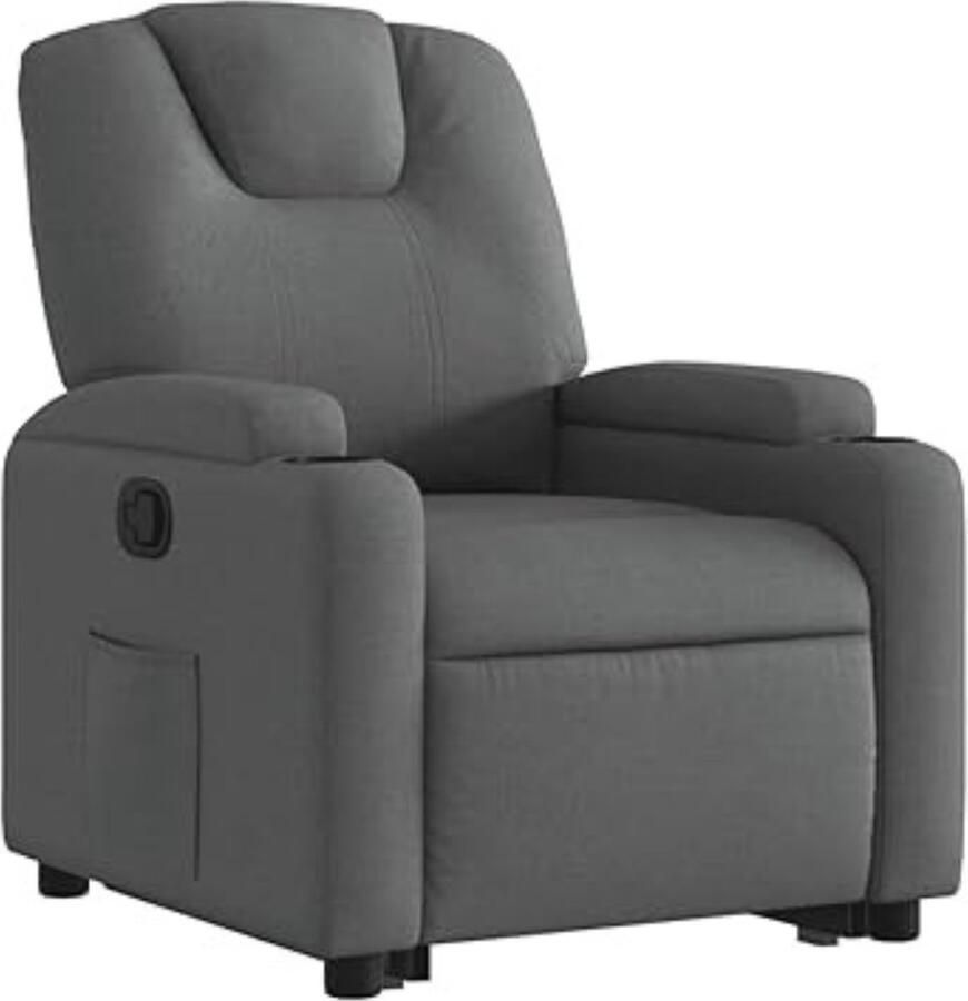 DD Sta Op Stoel Elektrisch Relaxfauteuil Verstelbaar Relaxstoel Elektrisch Sta-Op Stoel Fauteuil voor Ouderen 74x88x97cm Donkergrijs